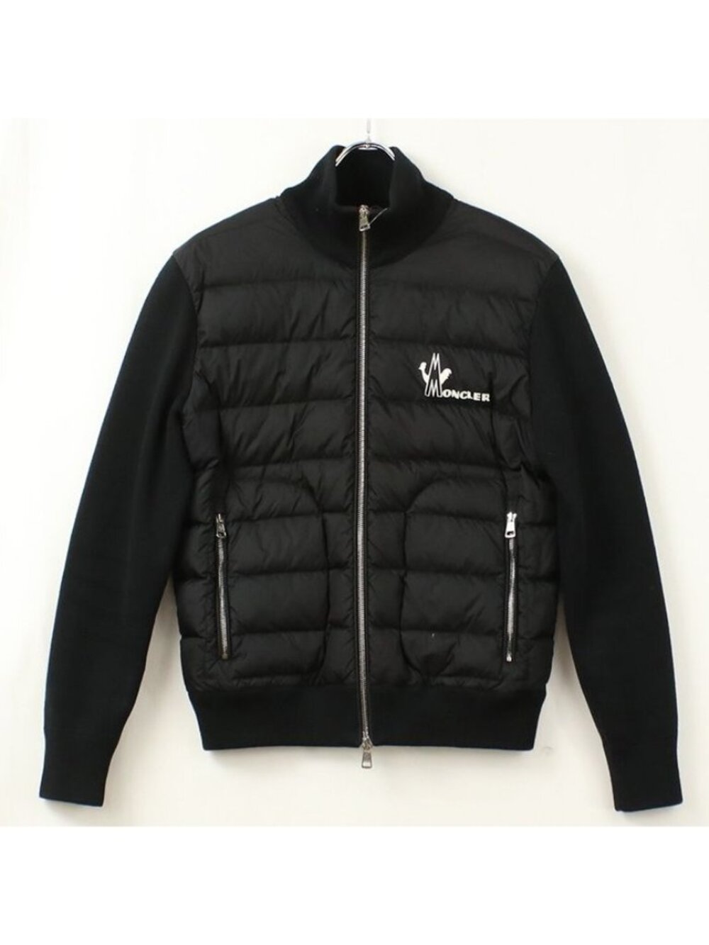 Moncler Tricot Cardigan Down Coat Maglione Jacket